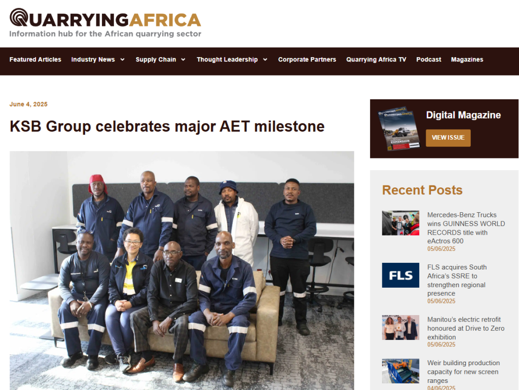 Triple E KSB Group celebrates major AET milestone